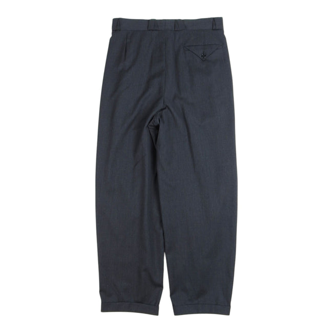 Gianni Versace Pleated Dark Grey Trousers Size 31