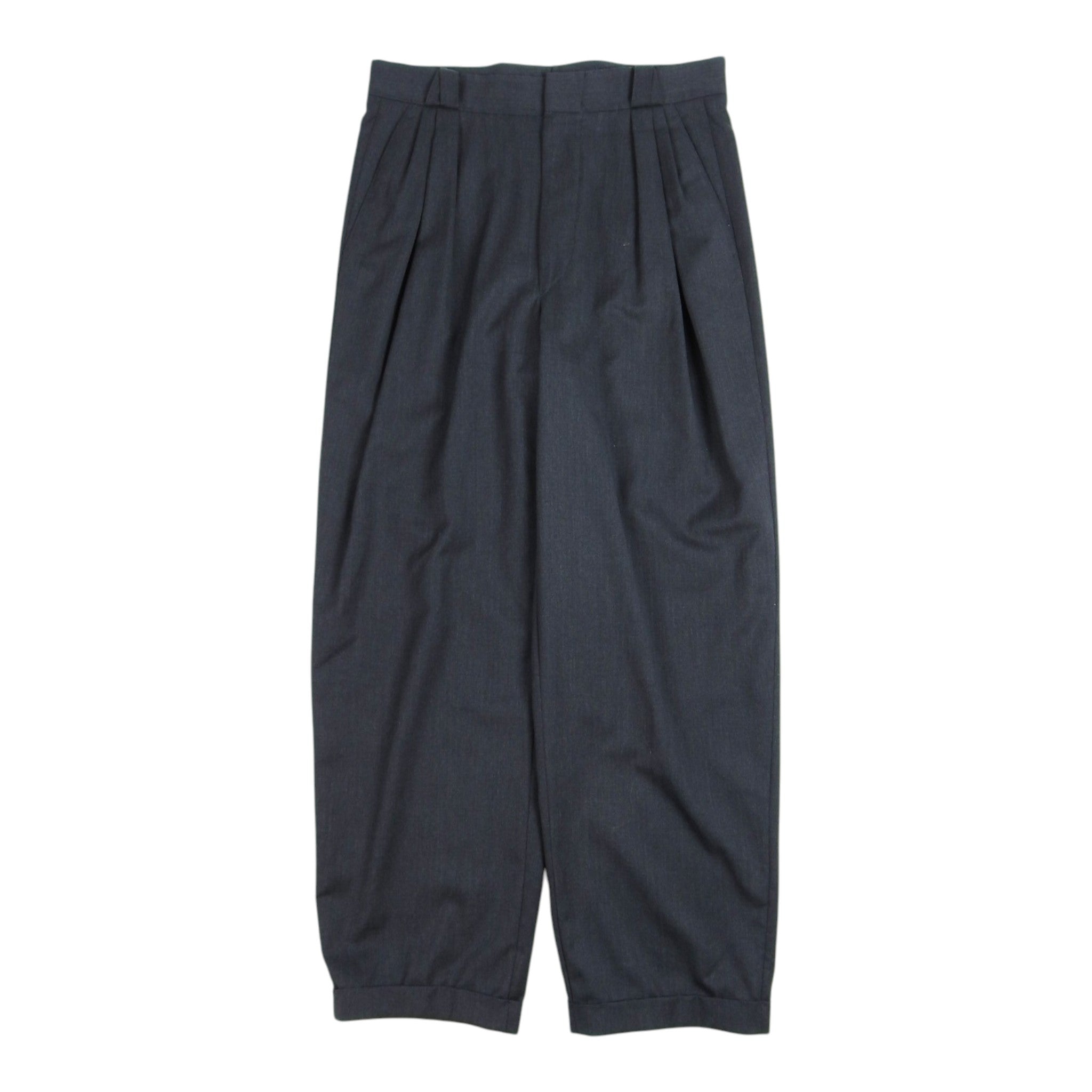 Gianni Versace Pleated Dark Grey Trousers Size 31