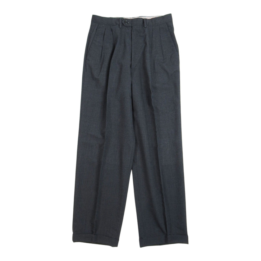 Missoni Uomo Pleated Dark Grey Trousers Size 30