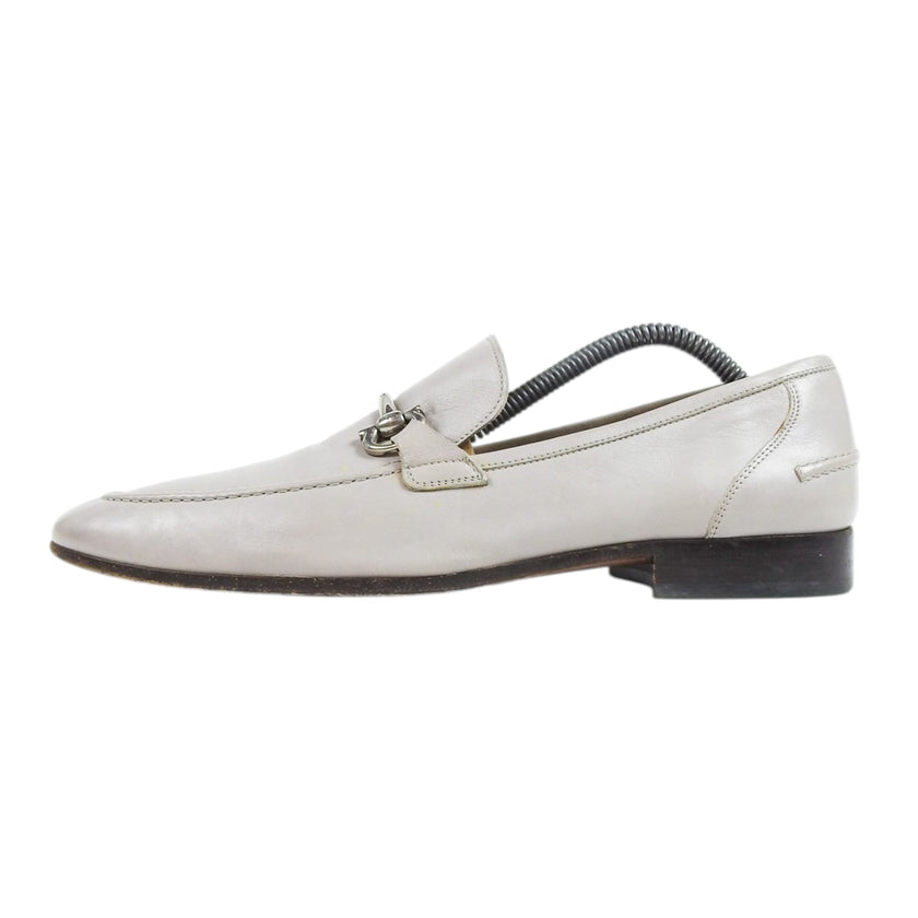 Ferragamo Grey Horsebit Loafers Size 11.5