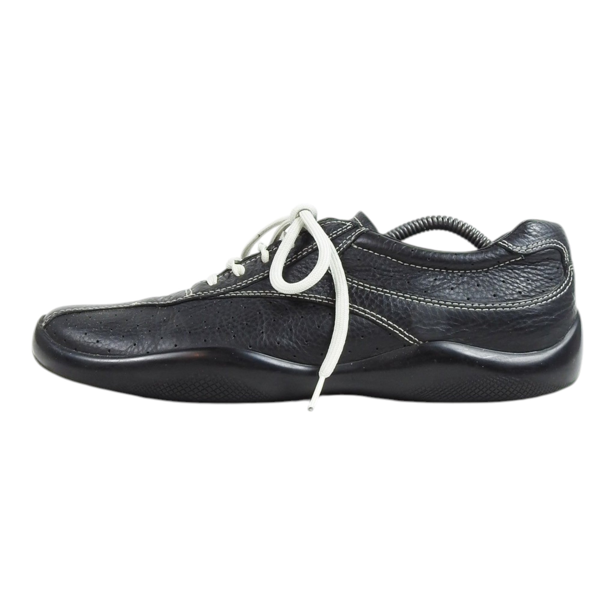 Prada Pebbled Leather Bowling Sneaker Size 11.5