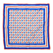 Casablanca Blue/Red Square Scarf