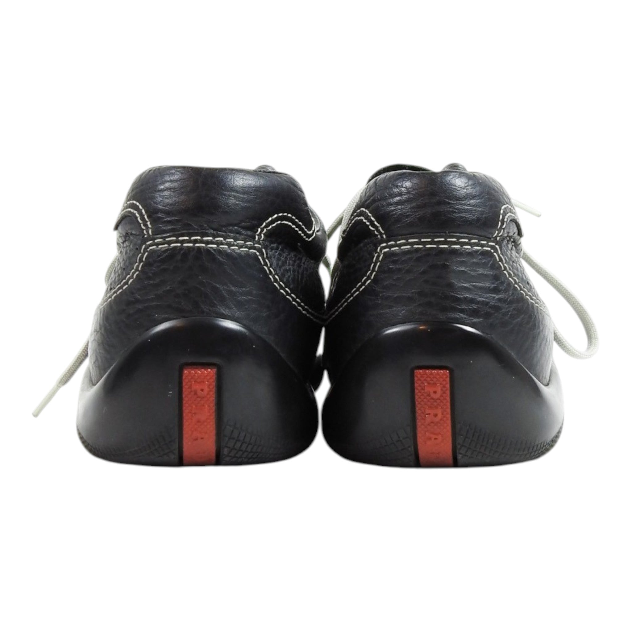 Prada Pebbled Leather Bowling Sneaker Size 11.5