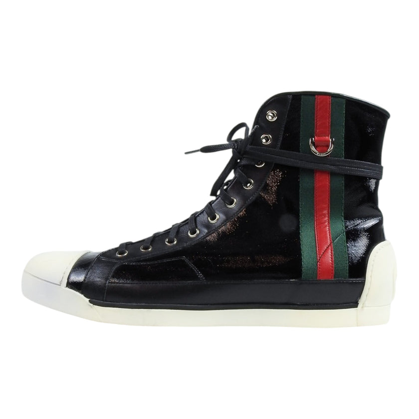 Gucci High Top Coated Sneaker Size 11
