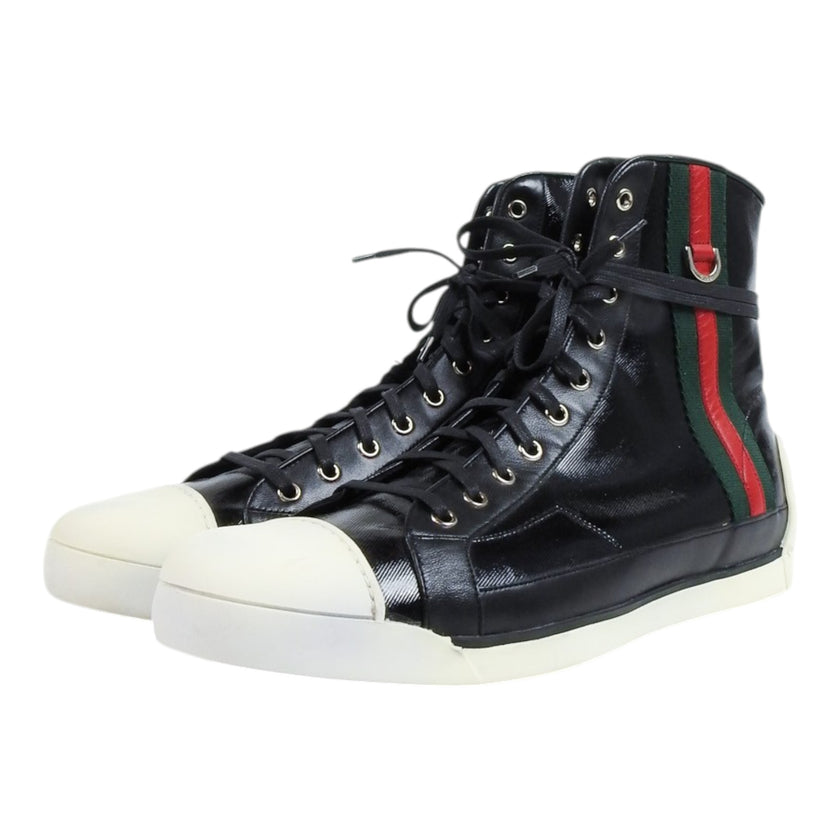 Gucci High Top Coated Sneaker Size 11