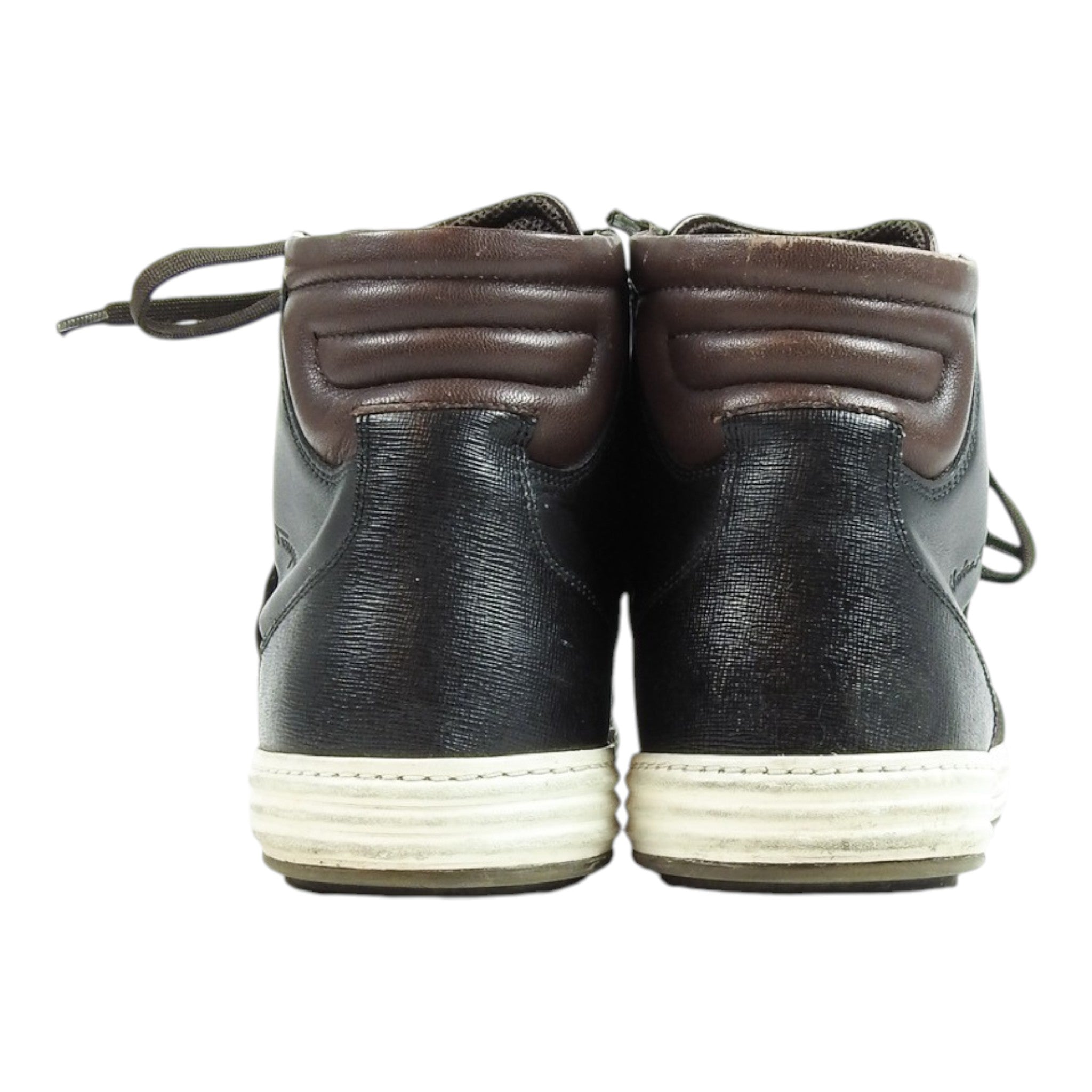 Ferragamo Suede/Leather High Top Sneakers Size 7