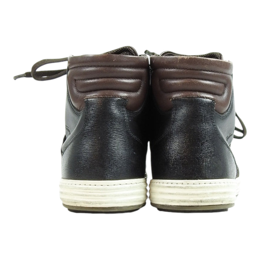 Ferragamo Suede/Leather High Top Sneakers Size 7