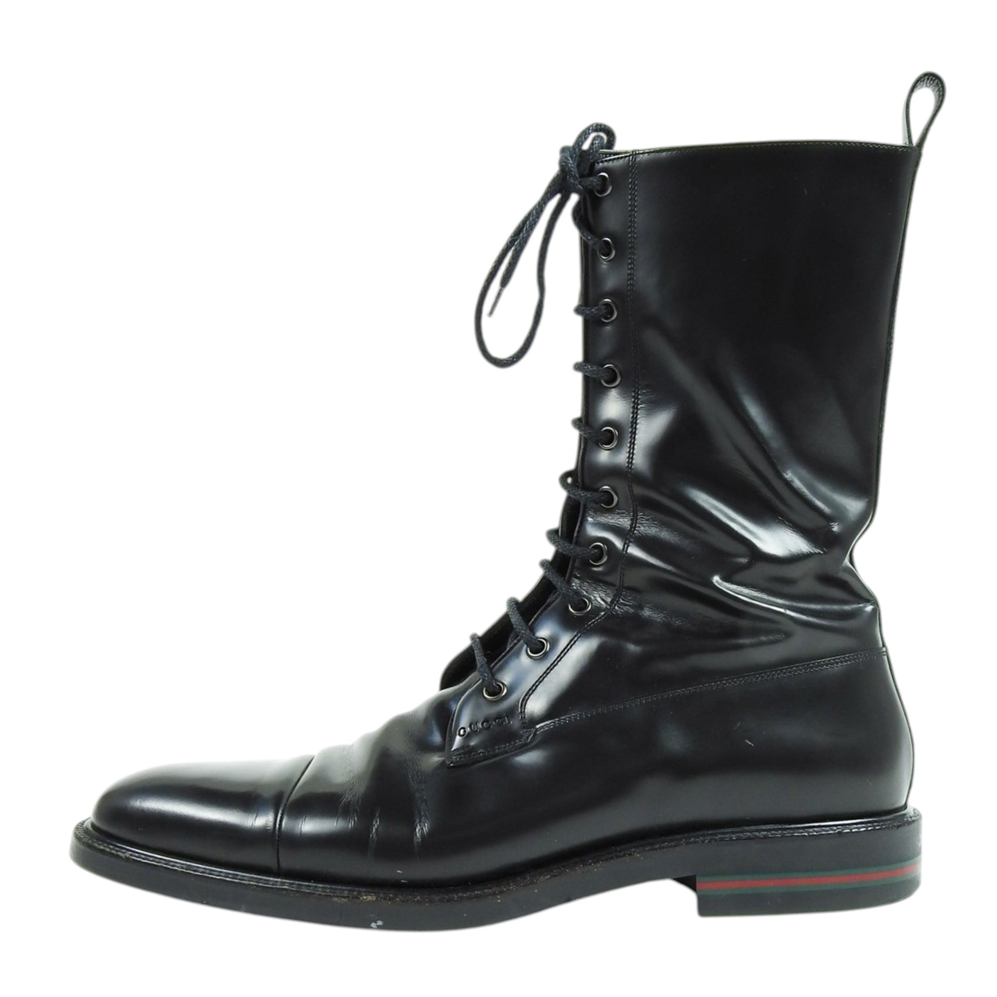 Gucci Zip Military Boot Size 44