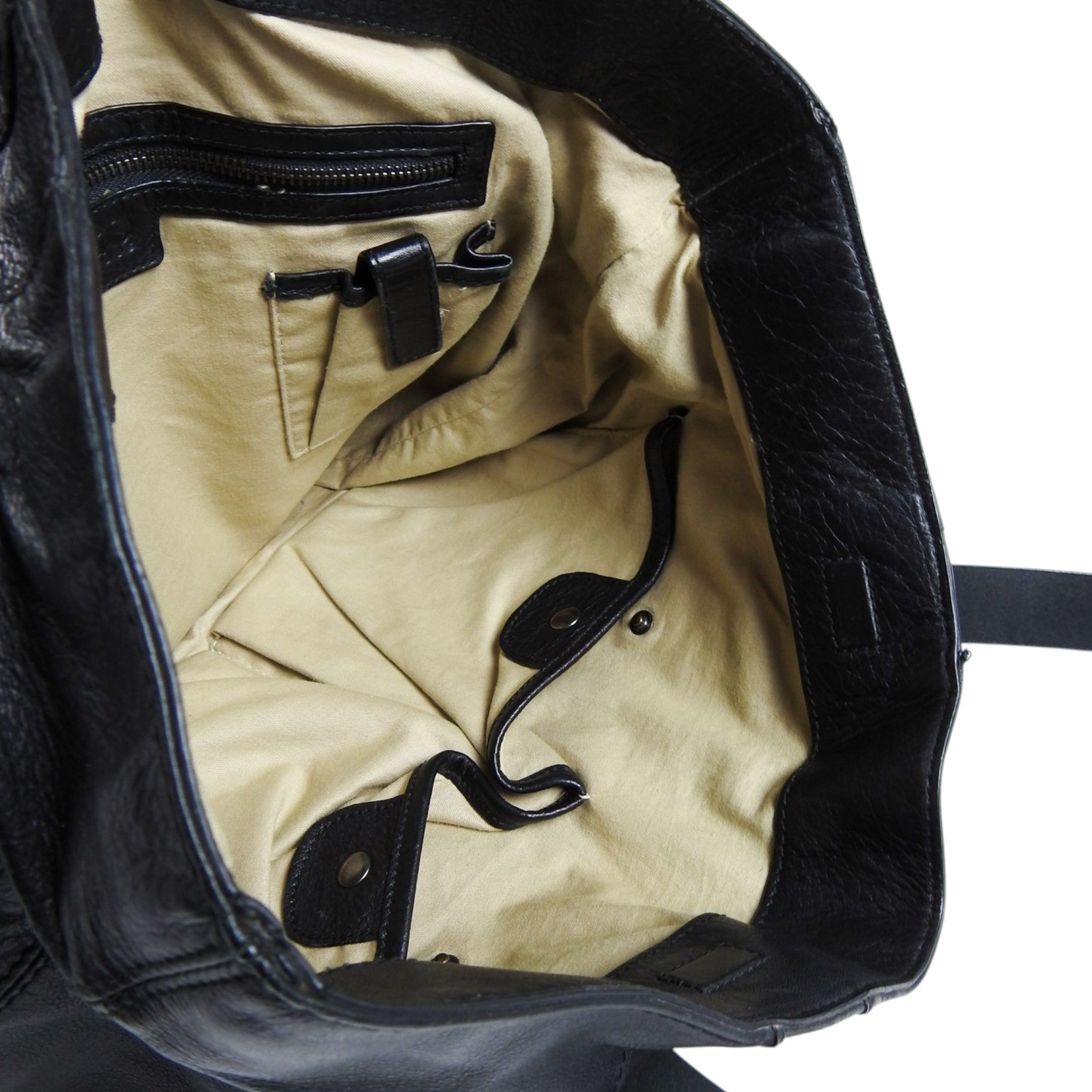 Hugo Boss Magnetic Closure Leather Bag