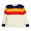 Drake's Striped LS Polo Shirt Size Large