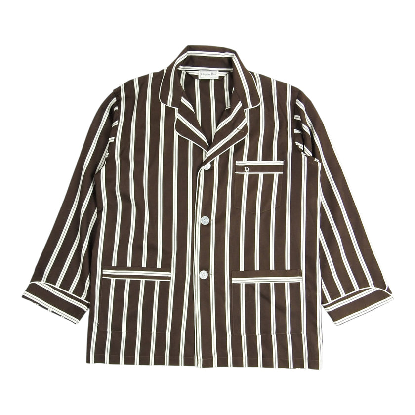 Christian Dior Striped Pajama Shirt Size XL
