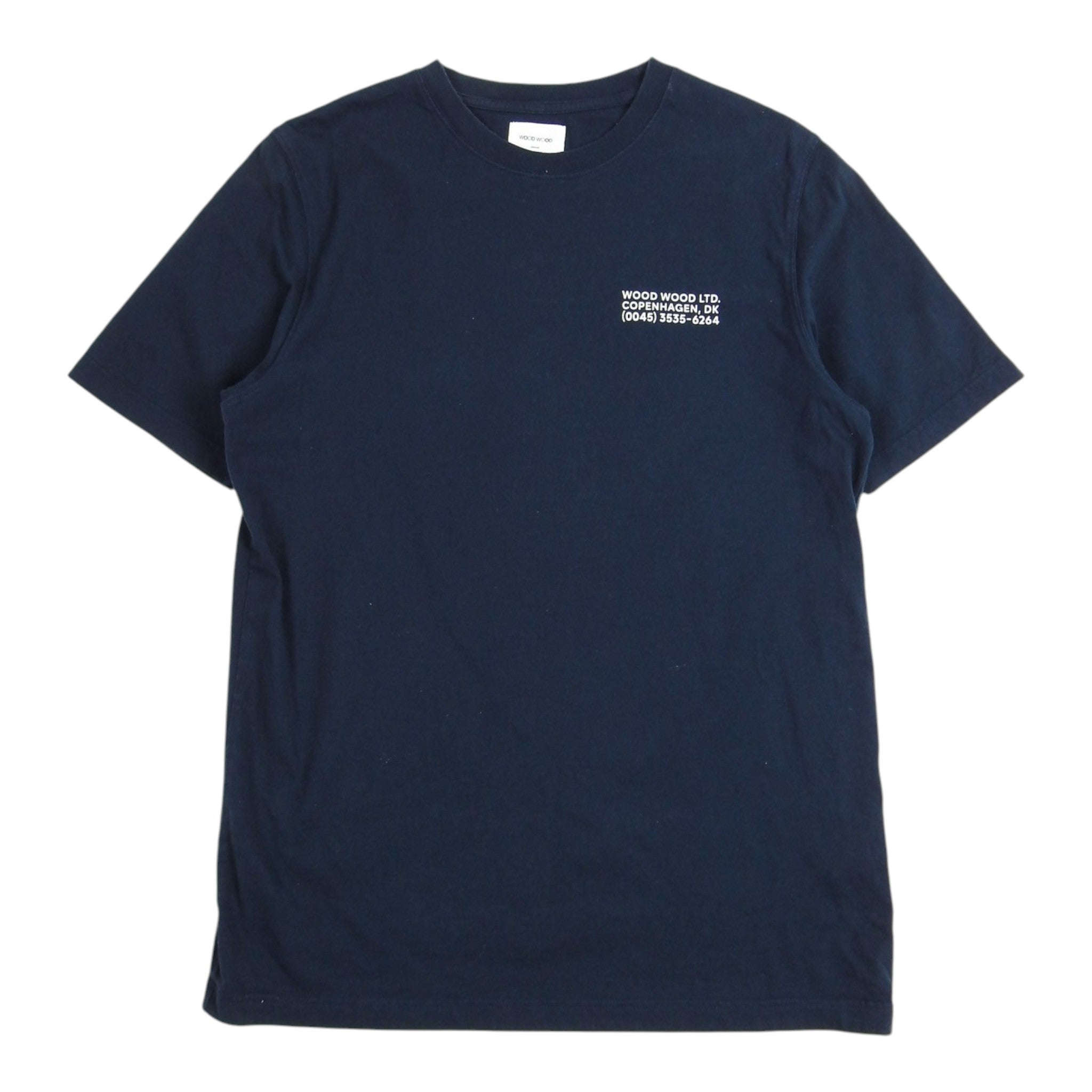 Wood Wood Logo Graphic T-Shirt Size Medium