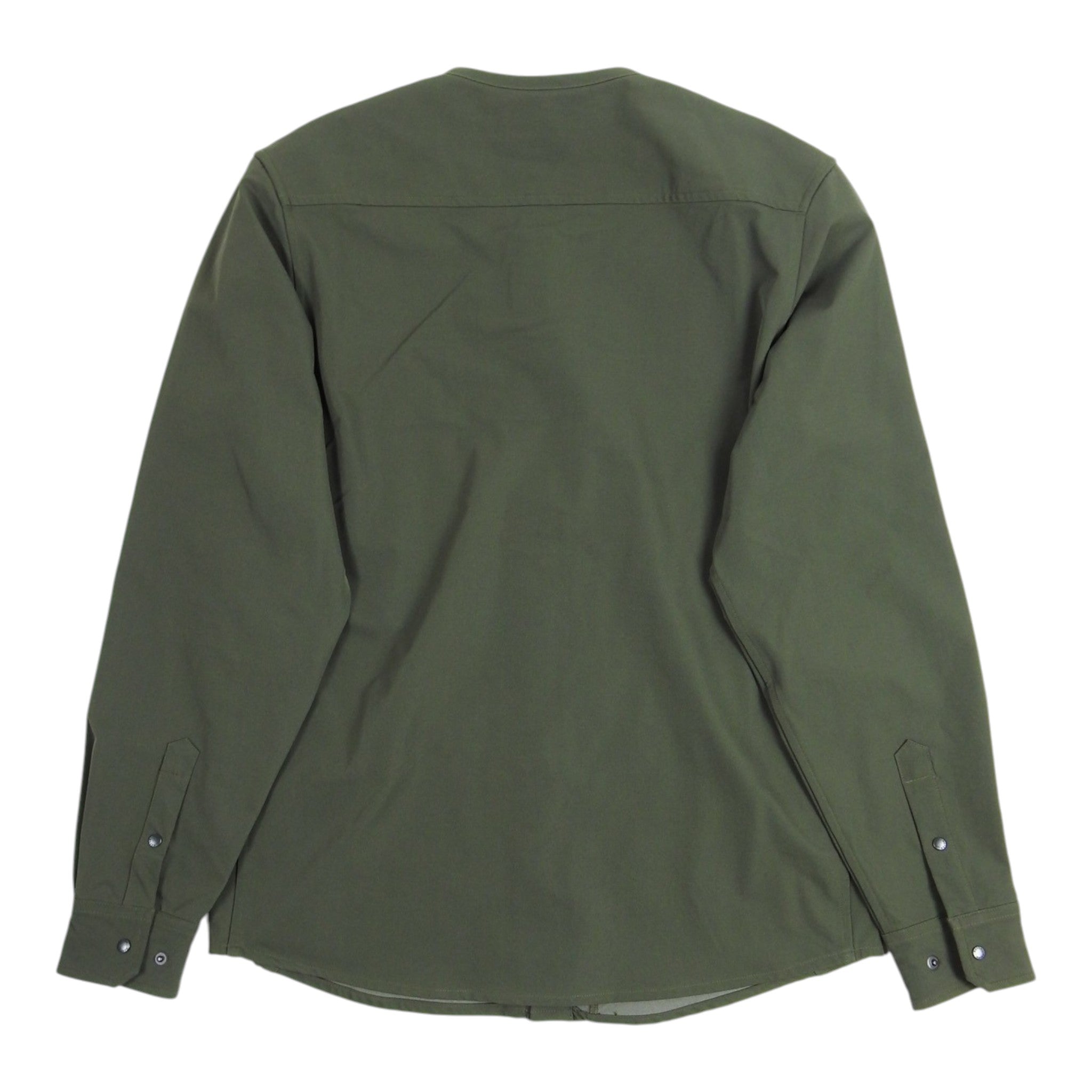 Haven Olive Collarless Overshirt Size 2