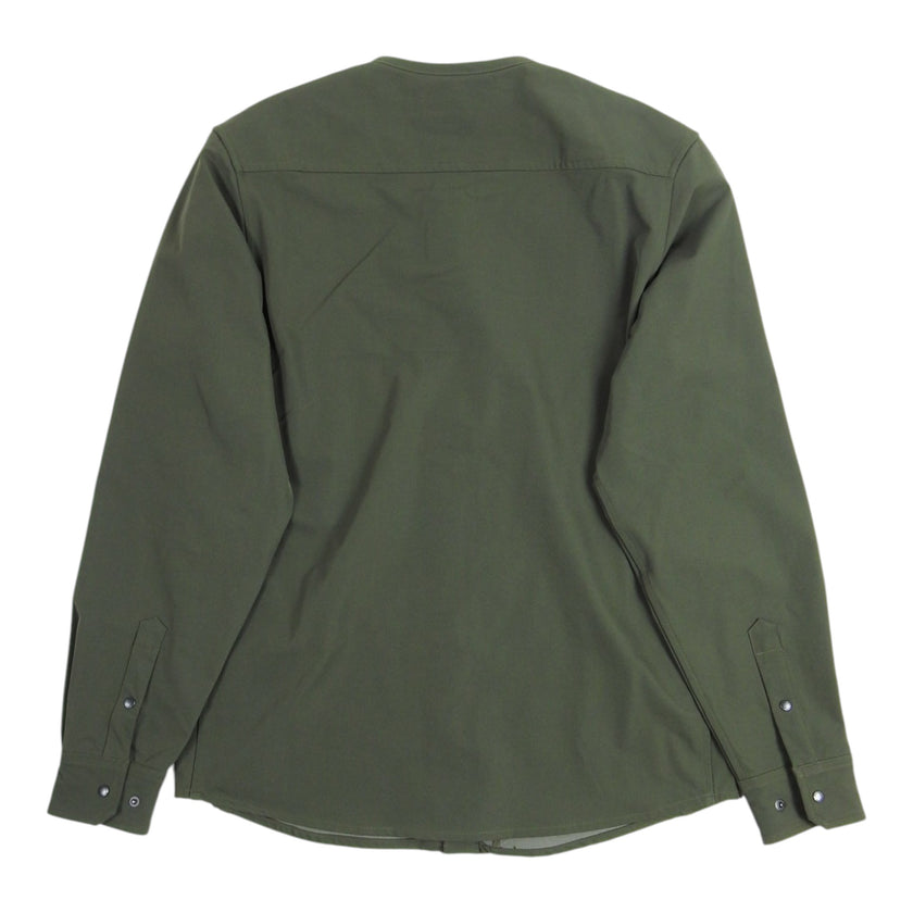 Haven Olive Collarless Overshirt Size 2