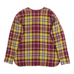 Mountain Research Collarless Flannel LS Polo Shirt Size Small
