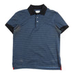 Salvatore Ferragamo Blue Circle Pattern SS Polo Shirt Size Medium