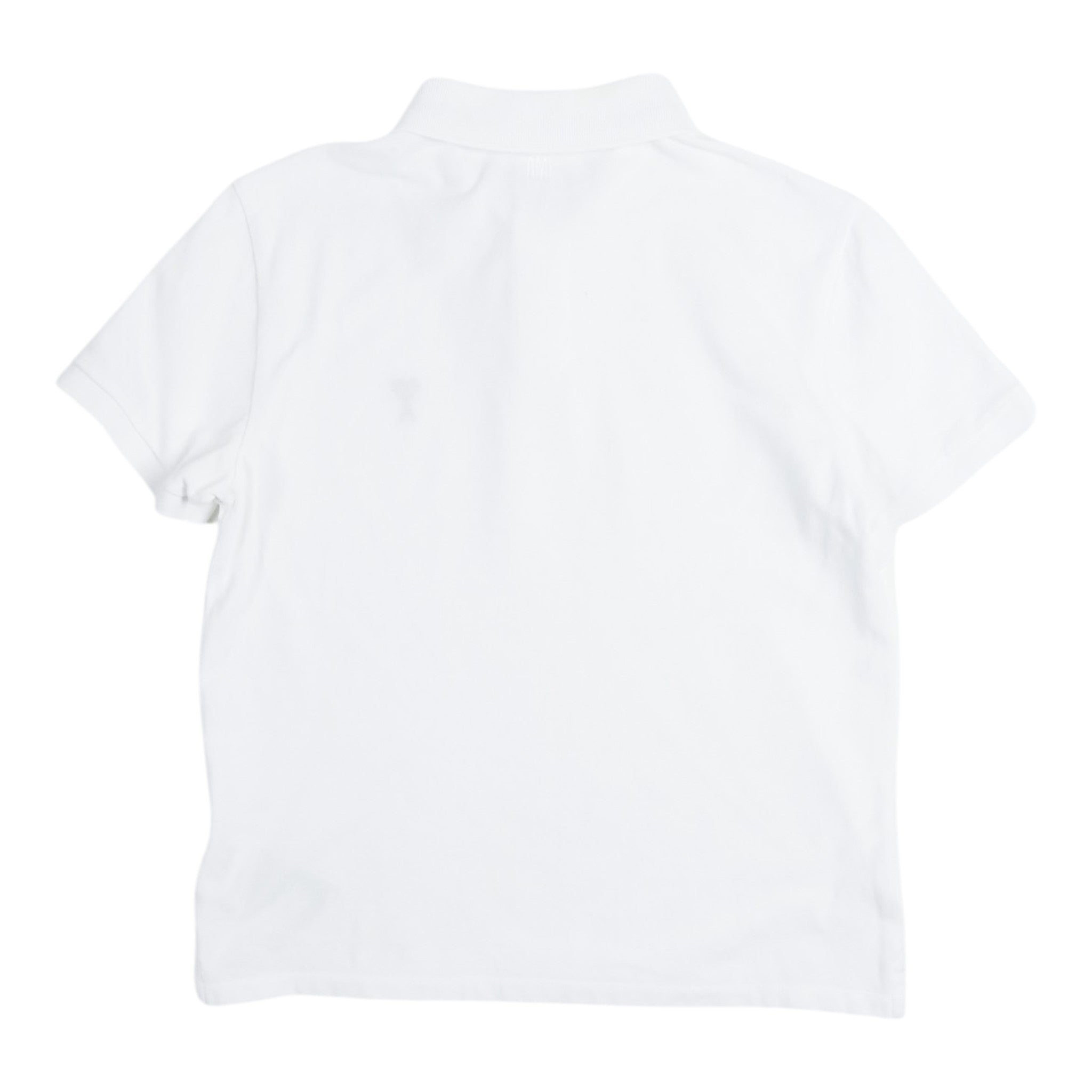 AMI Paris White SS Polo Shirt Size Medium
