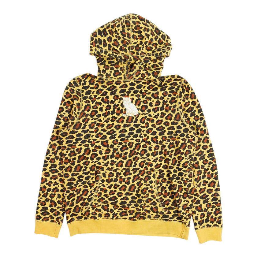 OVO Leopard Print Hoodie Size Medium