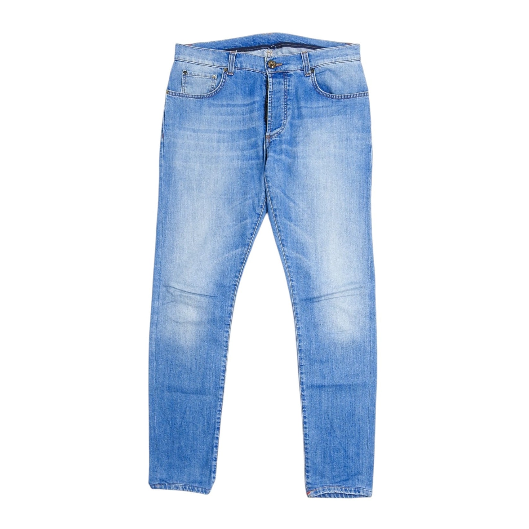 Isaia Medium Wash Jeans Size 52