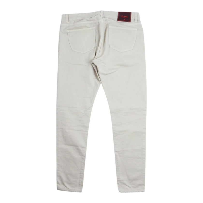 Isaia Ecru Denim Size 54