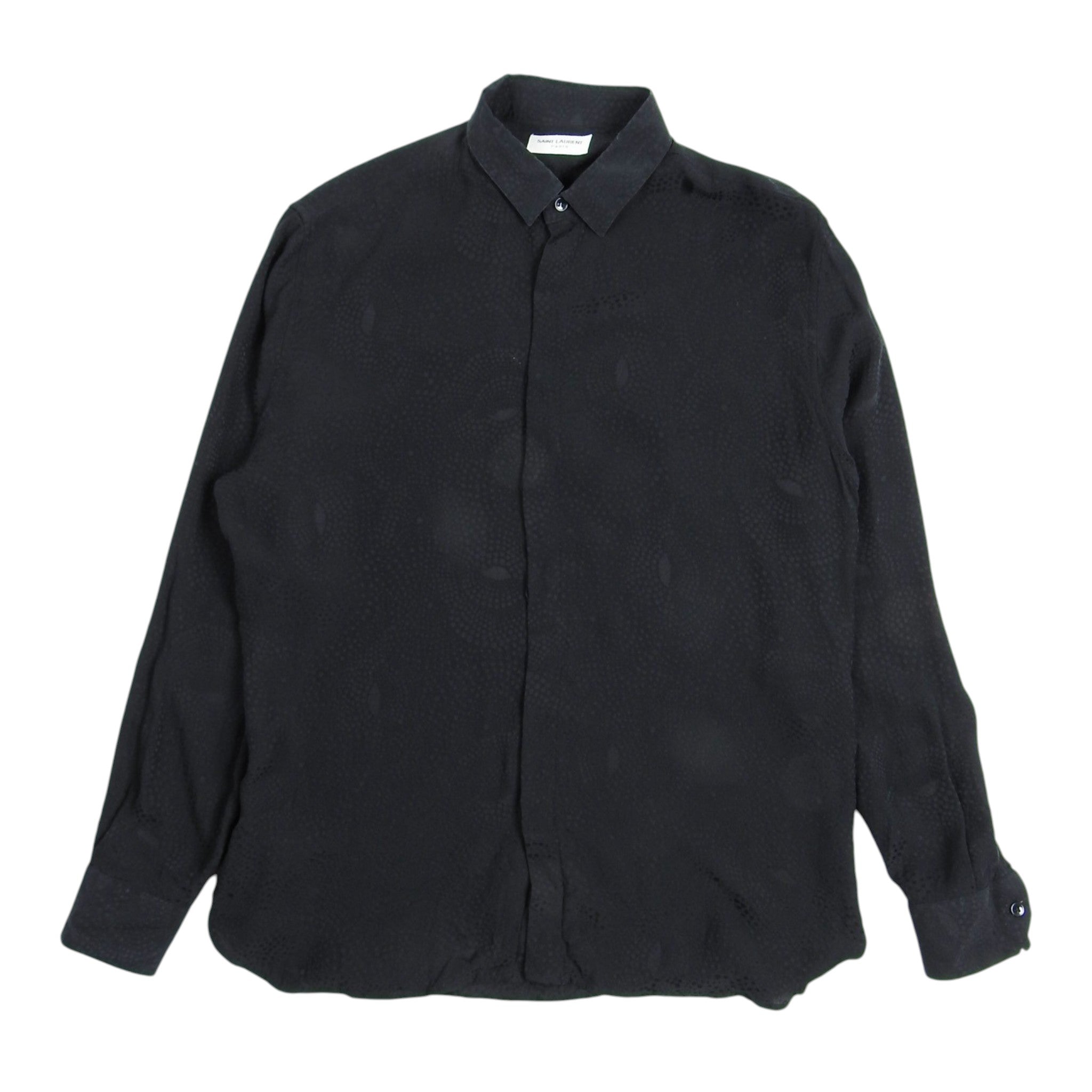 Saint Laurent Paris Dot Pattern Shirt Size 40