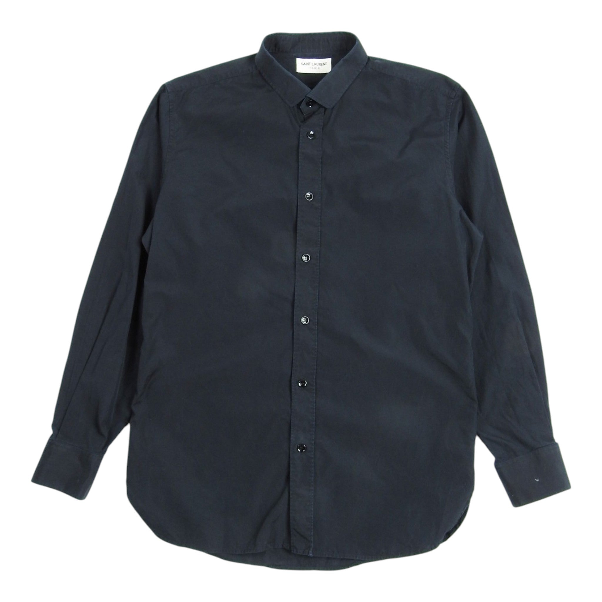 Saint Laurent Paris Black Dress Shirt Size 39