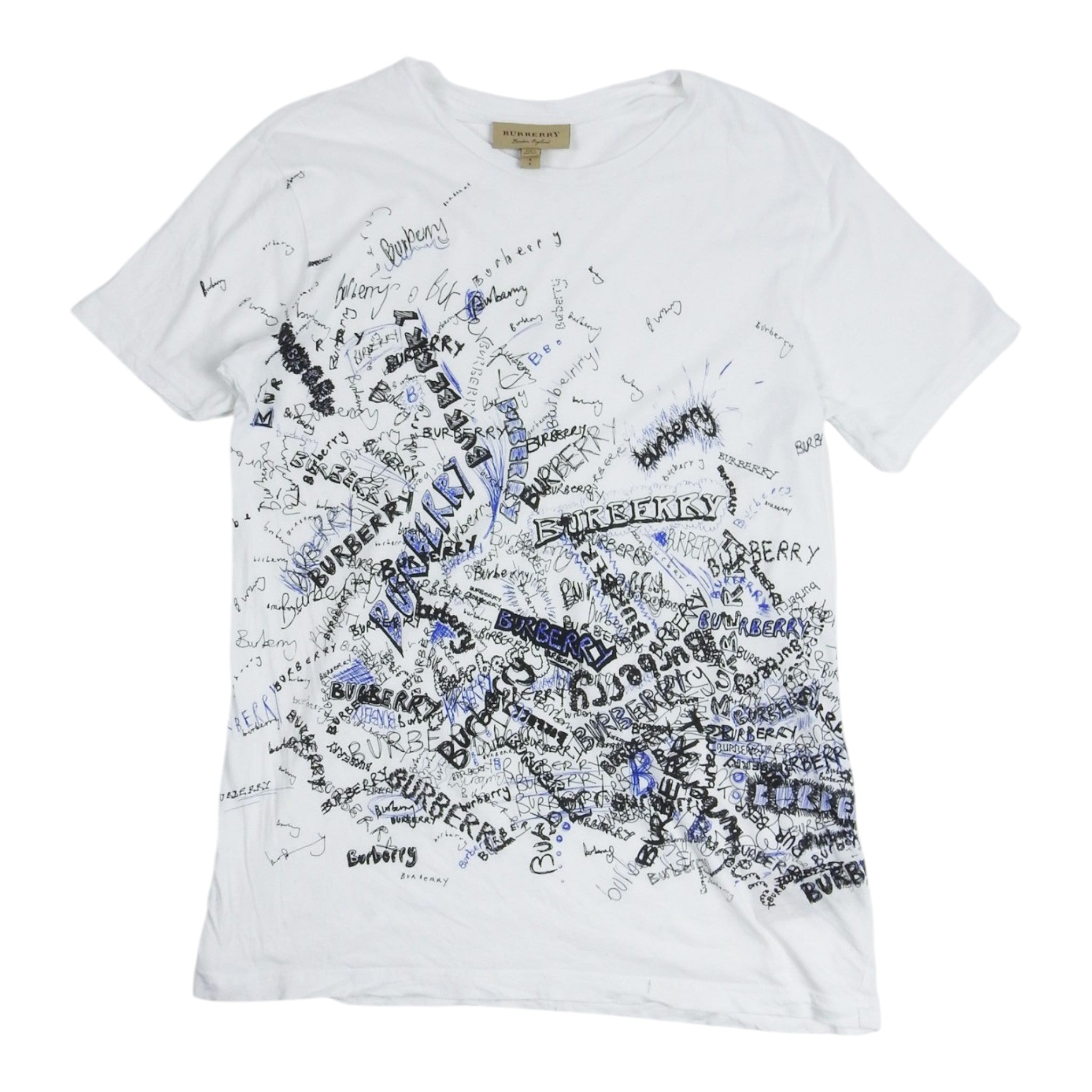 Burberry Scribble T-Shirt Size Small