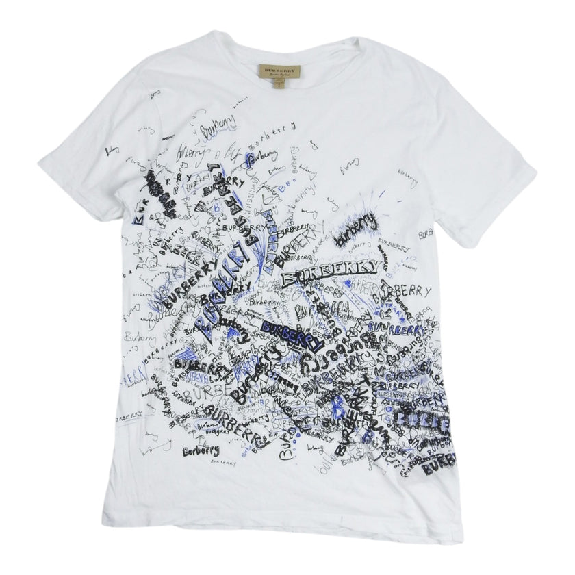 Burberry Scribble T-Shirt Size Small
