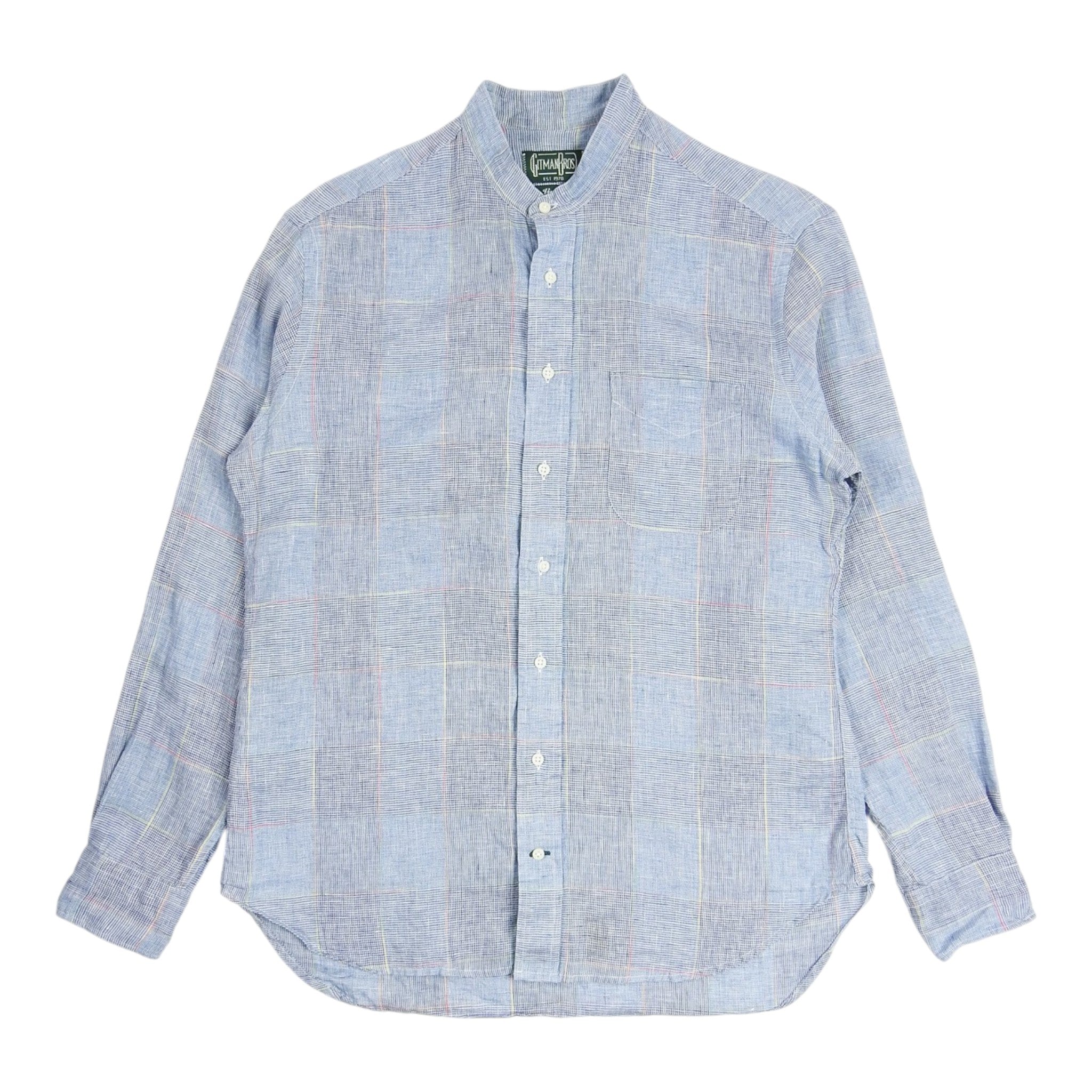 Gitman Bros Peasant Collar Shirt Size Large