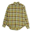 Gitman Bros Brown/Yellow Plaid Shirt Size Small