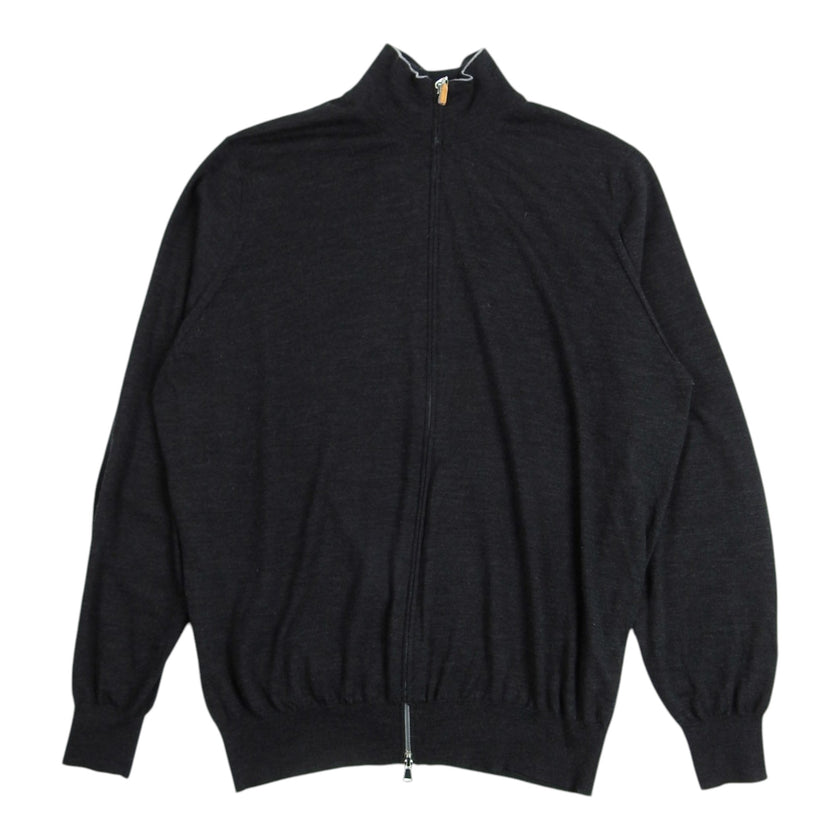 Brunello Cucinelli Cashmere Zip Sweater Size 56