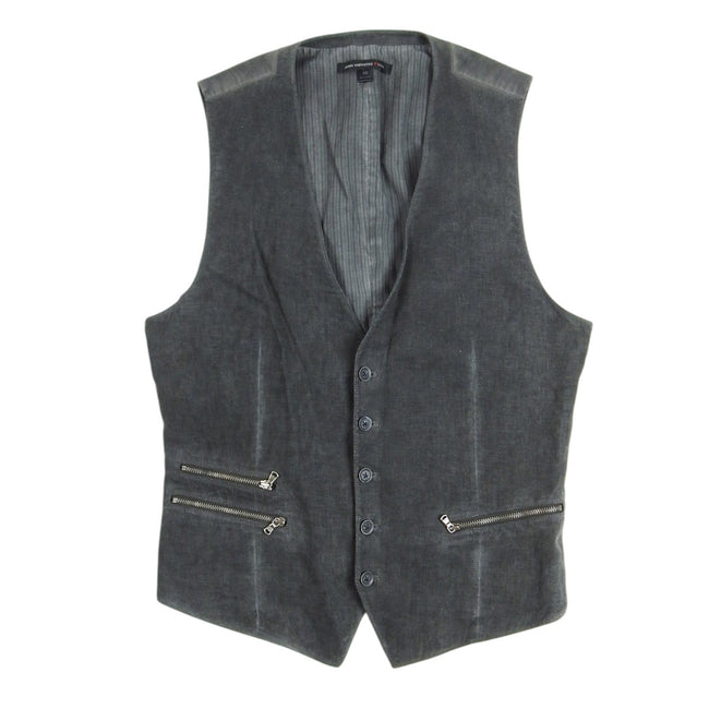 John Varvatos Canvas Waistcoat Size 40