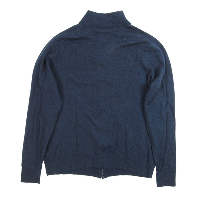 Patrick Assaraf Merino Wool Zip Sweater Size XL