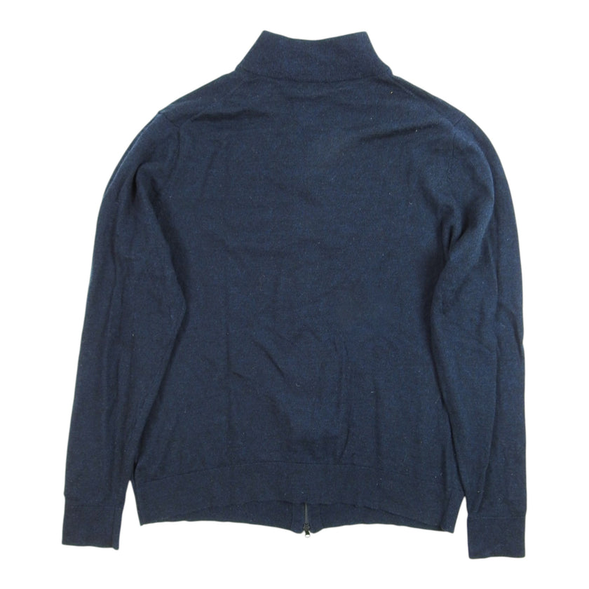 Patrick Assaraf Merino Wool Zip Sweater Size XL