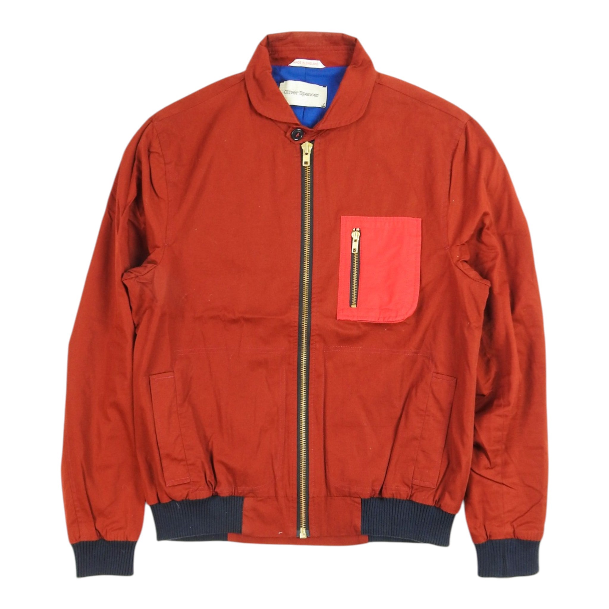 Oliver Spencer Red Bomber Jacket Size 42