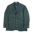 Brunello Cucinelli Green Check Blazer Size 58