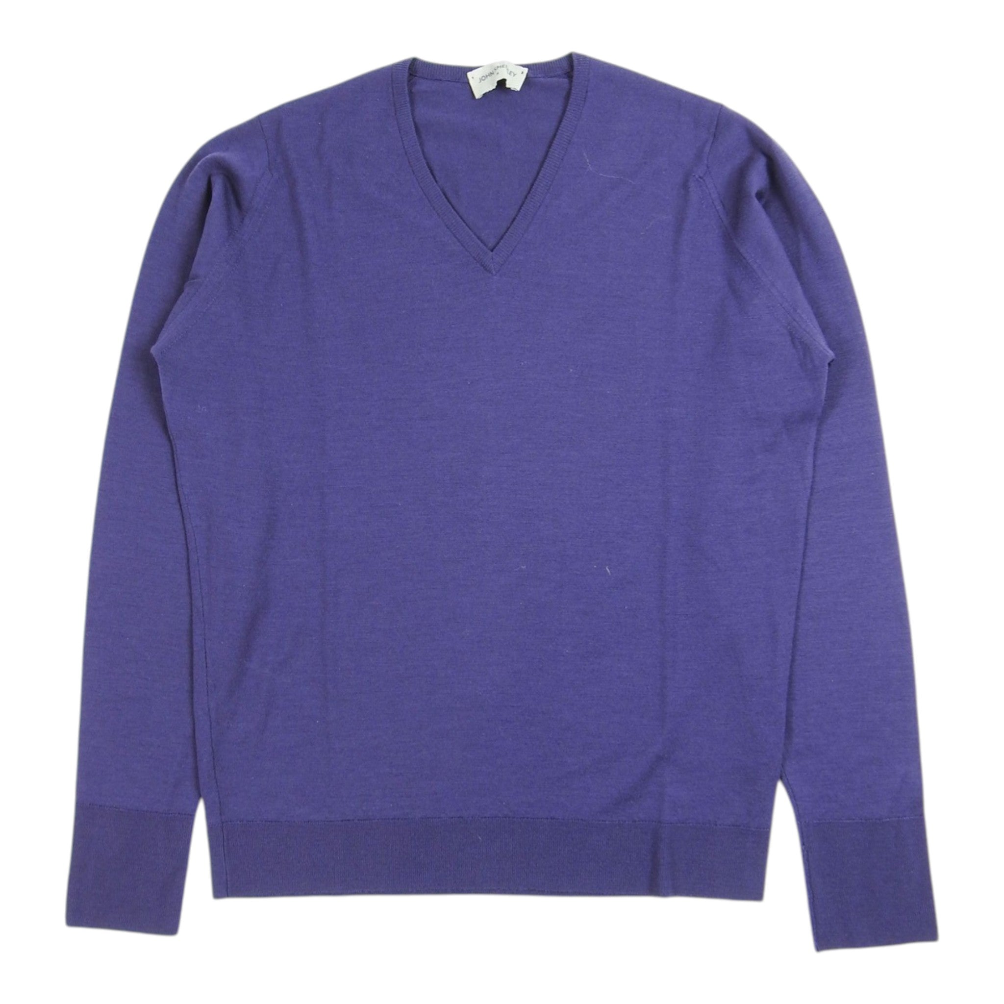 John Smedley Purple V Neck Sweater Size Medium