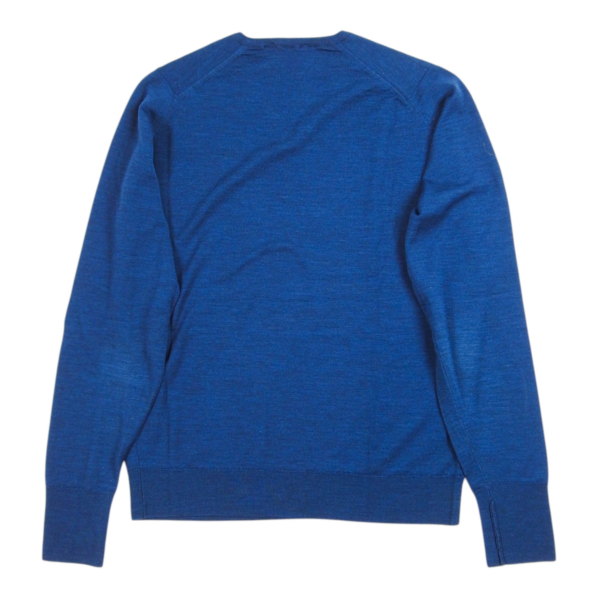John Smedley Blue V Neck Sweater SIze Medium