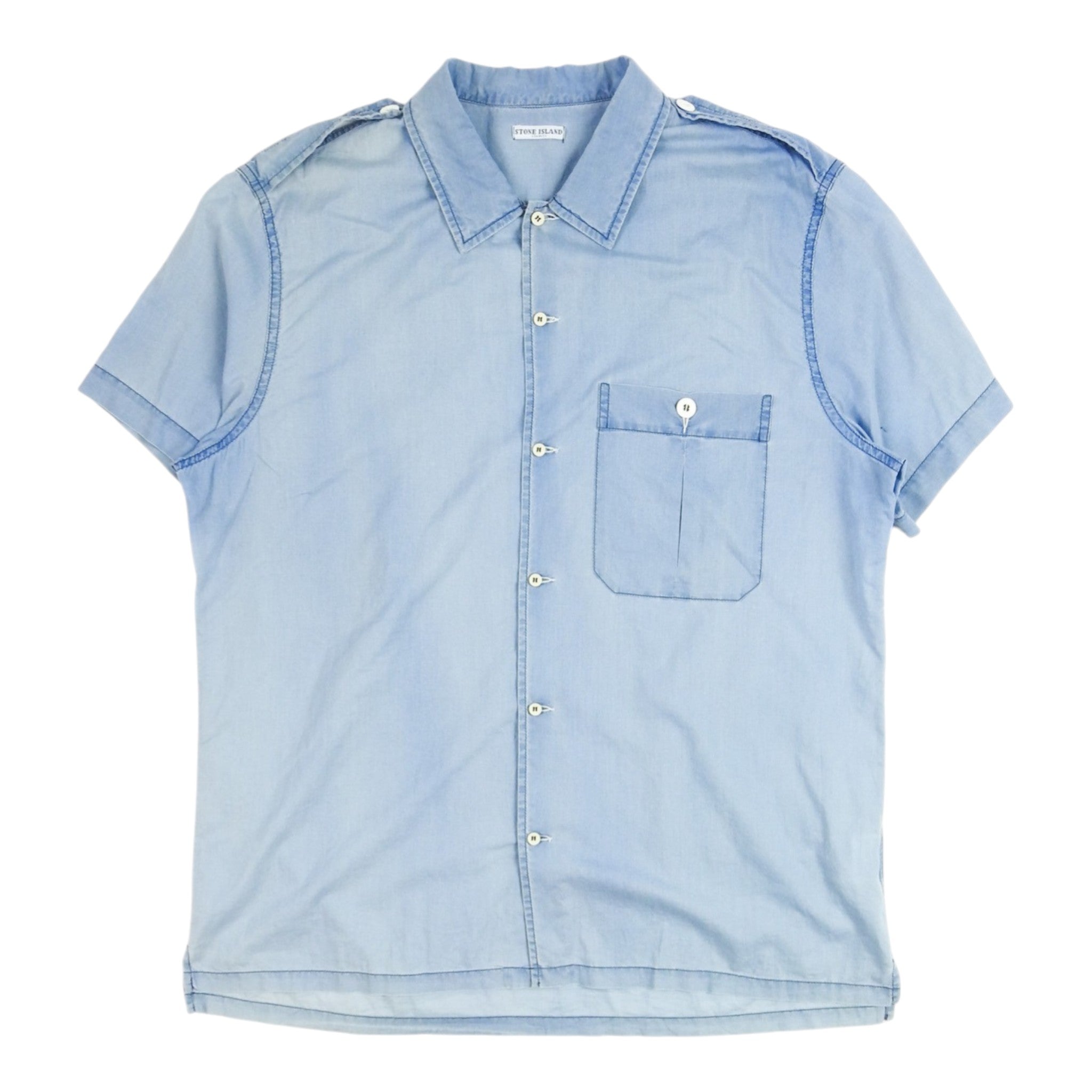 Stone Island Denim SS Shirt Size 3XL
