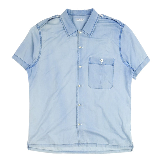 Stone Island Denim SS Shirt Size 3XL