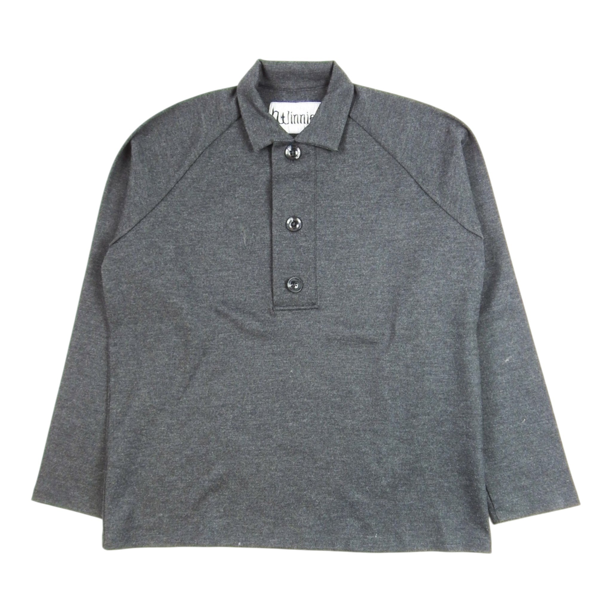 Winnie NYC Grey Collared Polo Size Small