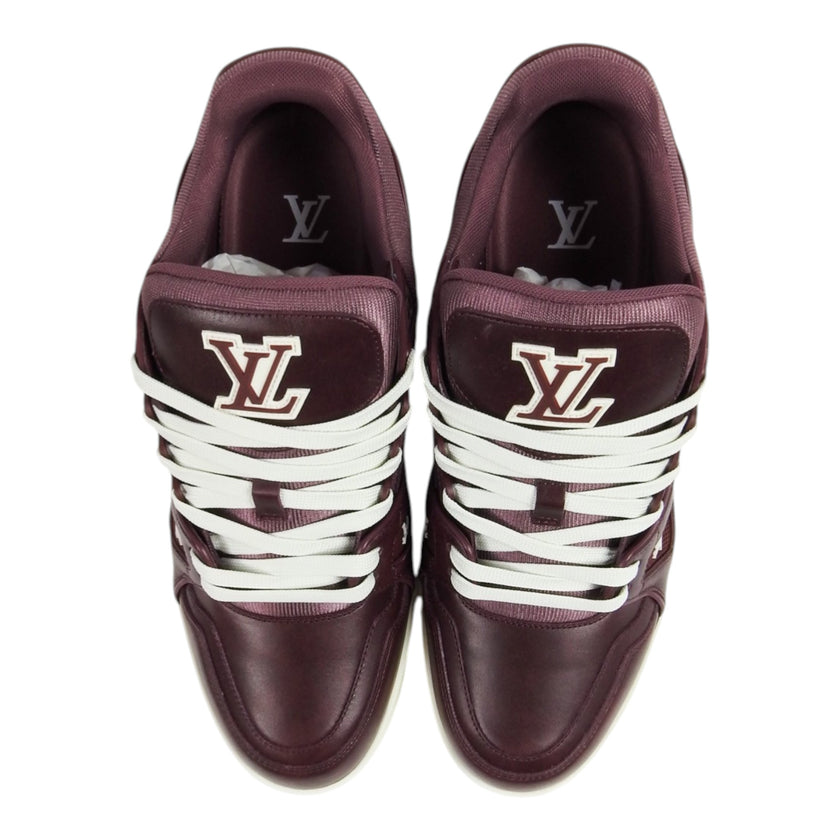 Louis Vuitton Maroon Trainer Sneakers Size 8