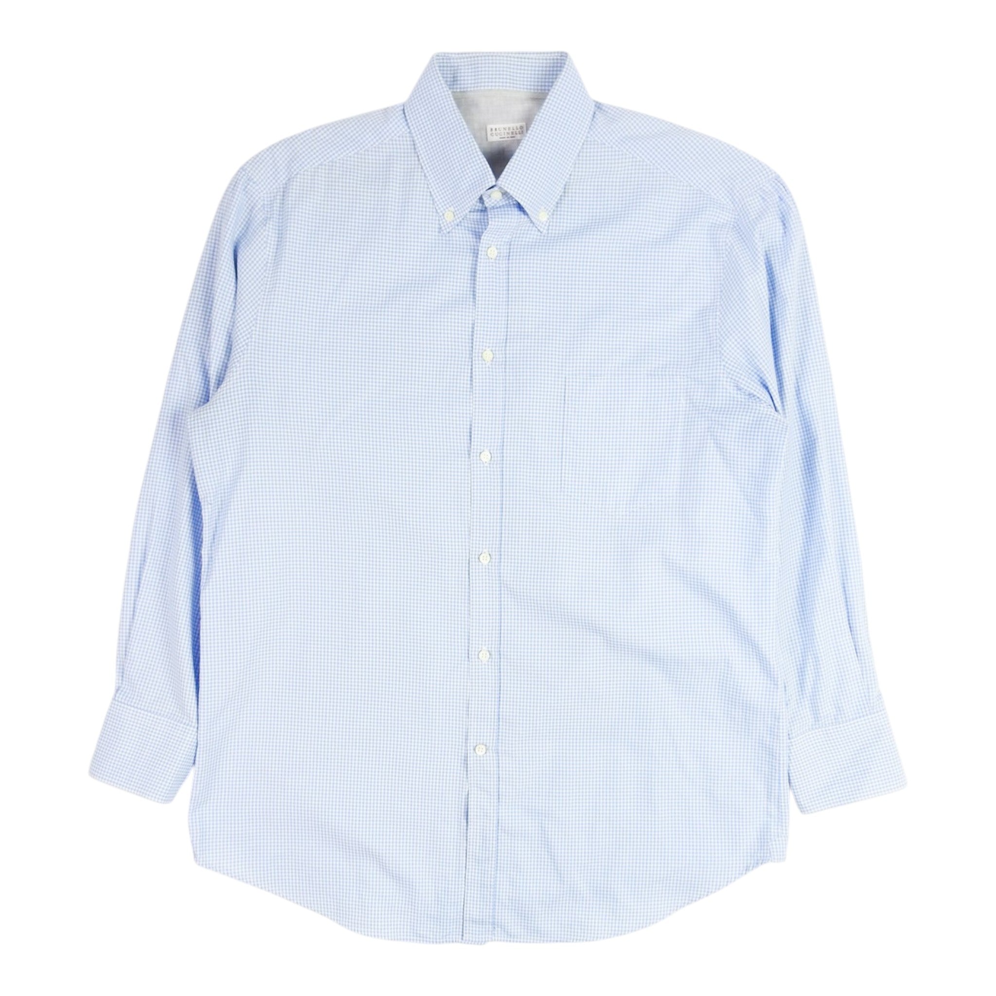 Brunello Cucinelli Check Shirt Size 2XL