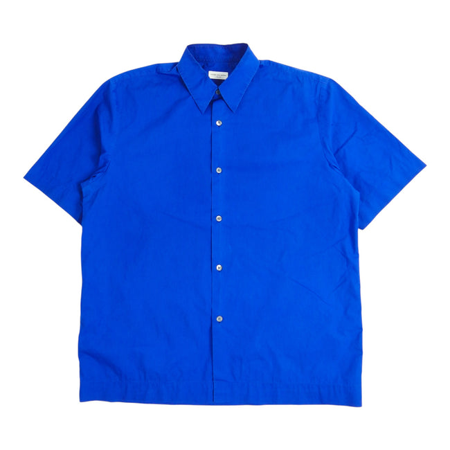 Dries Van Noten Blue SS Button Down Shirt Size 50