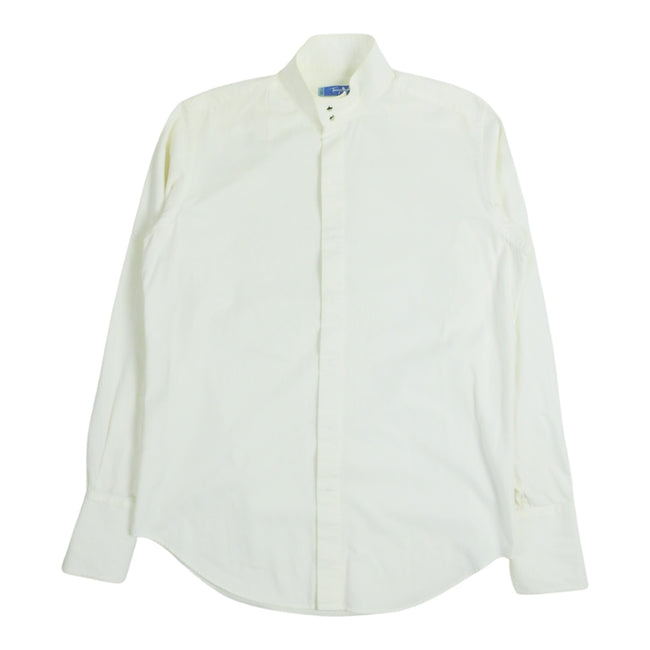 Thierry Mugler High Neck Hidden Placket Shirt Size 41