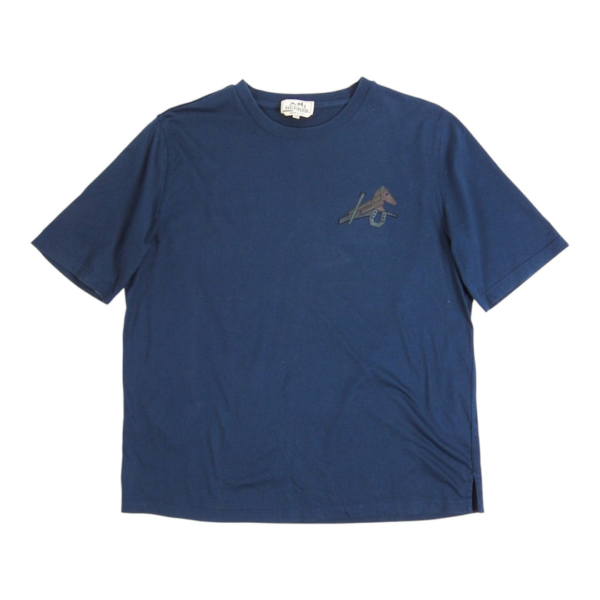 Hermes Leather Horse T-Shirt Size Large