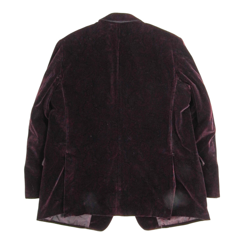Pal Zileri Paisley Velvet Blazer Size 54