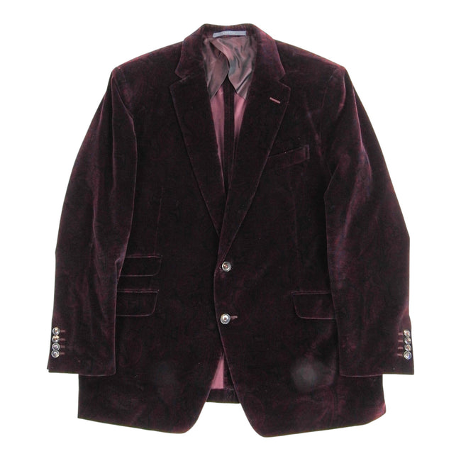 Pal Zileri Paisley Velvet Blazer Size 54