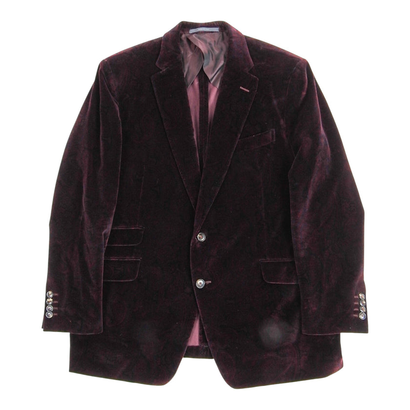 Pal Zileri Paisley Velvet Blazer Size 54