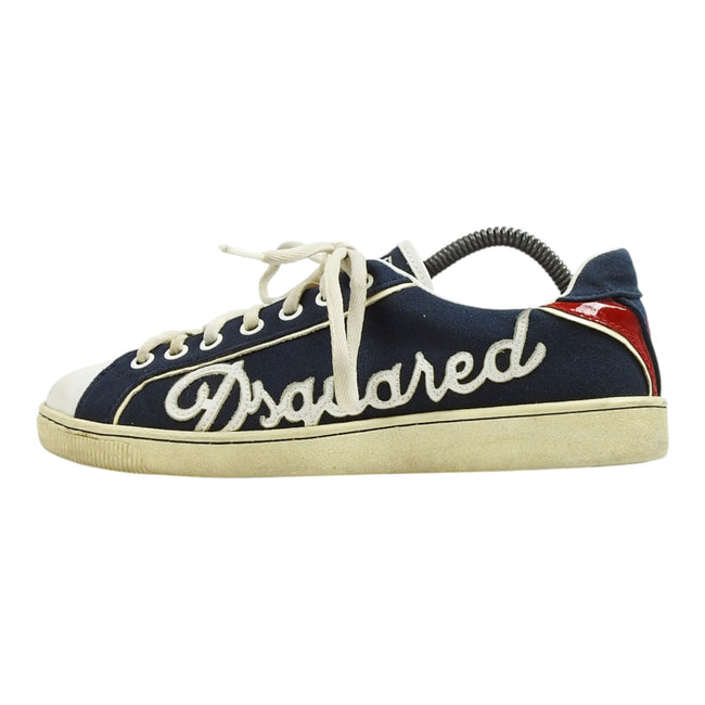 Dsquared2 Cavnas Blue Sneakers Size 9.5